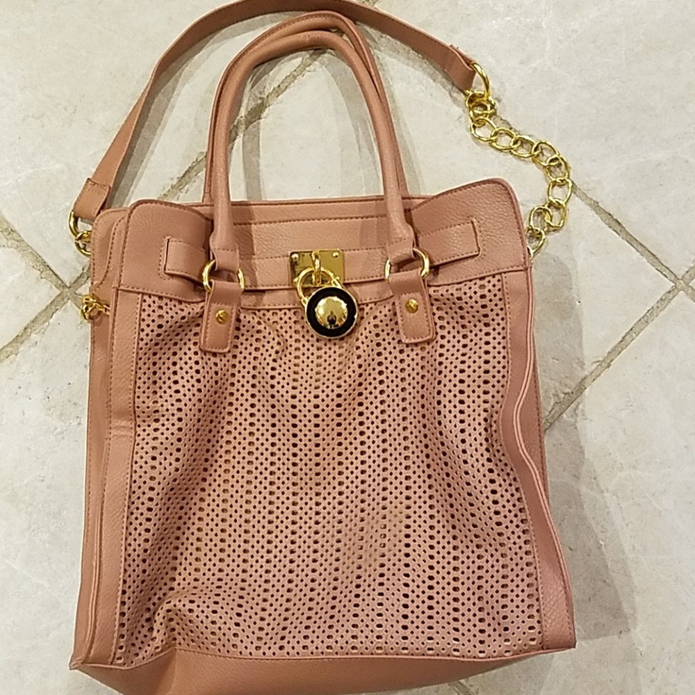 Blush Laser Etched Tote
